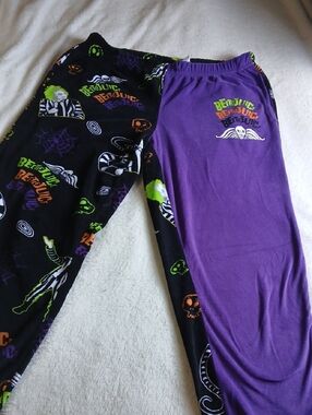 Kids' Beetlejuice Printed Pajama Pants - Purple & Black